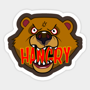 Hangry Bear Sticker